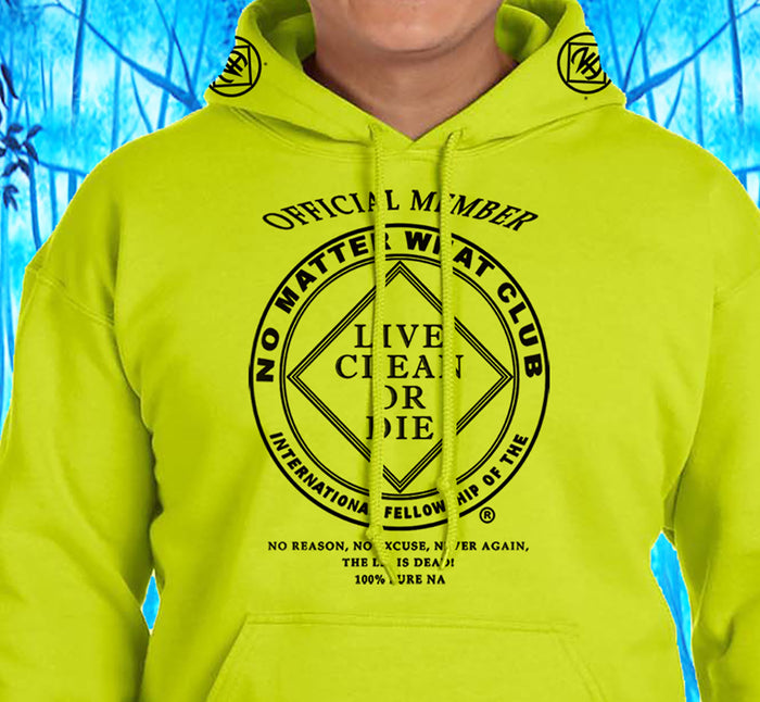No Matter What Yellow Pullover Hoodie