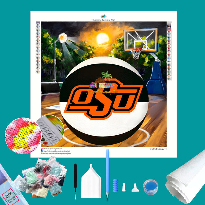 Oklahoma State Basketball Diamond Painting