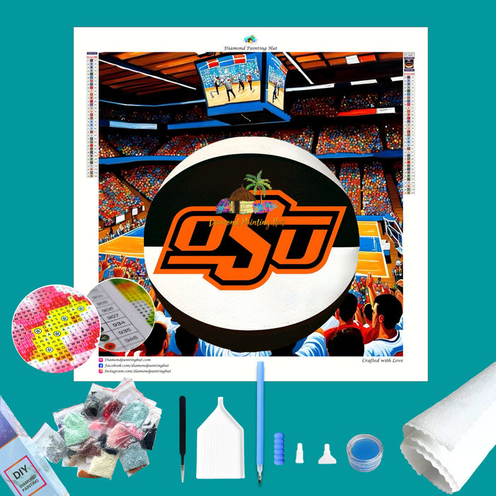 Oklahoma State Basketball Diamond Painting