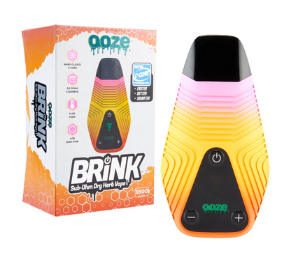 Ooze Brink Dry Herb Vape – advanced Nano-Glazed ceramic technology for even heat distribution and flavorful vapor.