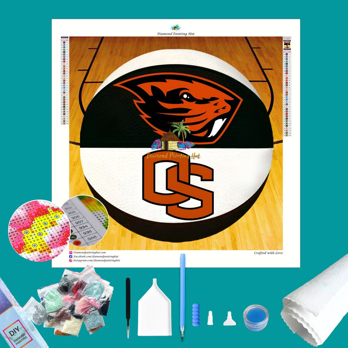 Oregon State Basketball Diamond Painting