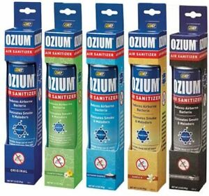 Ozium Air Sanitizer – 3.5oz Odor Eliminator Spray: Eliminate Strong Odors Instantly, Neutralize Airborne Bacteria, Refresh Any Space, Compact 3.5oz Size, Perfect for Home, Cars, On the Go, Fresh Clean Scent, Removes Smoke, Unwanted Odors, Trusted by Professionals, Efficiency, Long-Lasting Results.