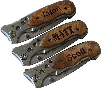 Personalized Laser Engraved Pocket Knife