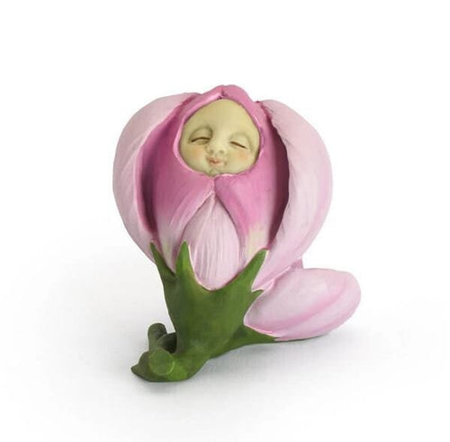 Pink Flower Bud Baby, Baby Shower Cake Topper