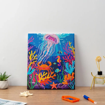 PixelPop Diamond Art Canvas Kit | Where Corals Glow
