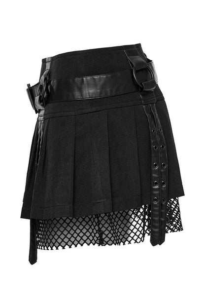 Black Widow Net Mini Skirt