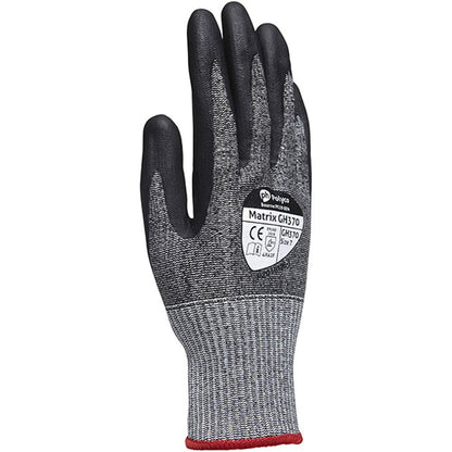 Polyco Matrix GH370 Cut F Cut Resistant Gloves with Nitrile Palm - 13g