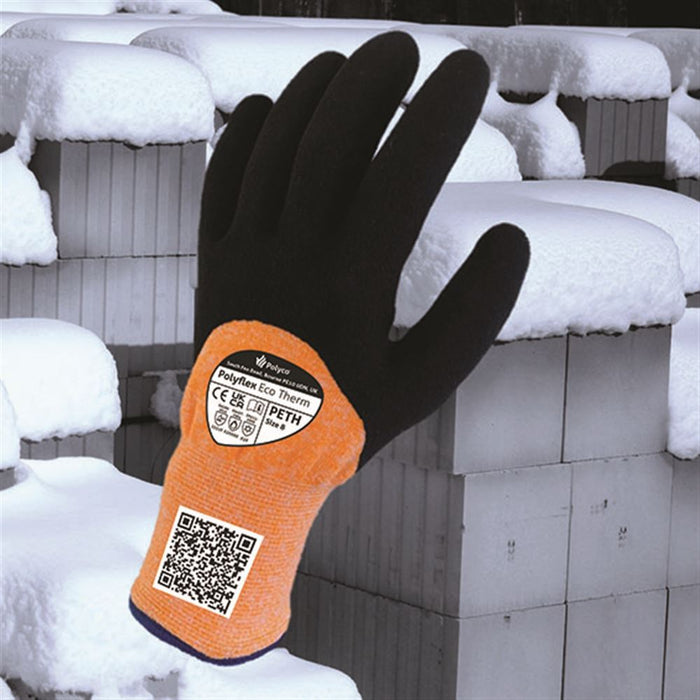 Polyco Polyflex PETH ECO Friendly Cut Level 3 Thermal Lined Gloves with Latex Palm - 10g