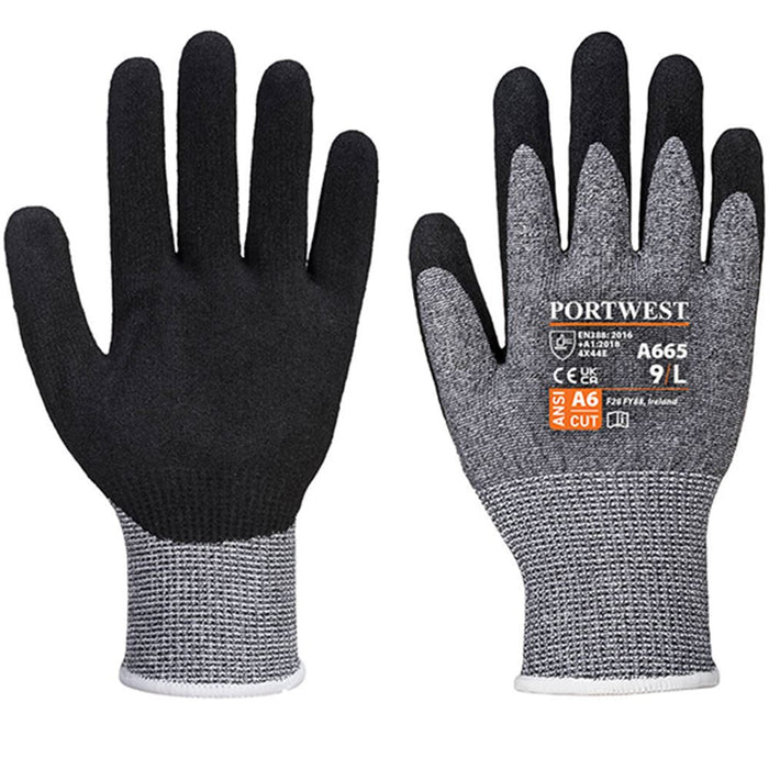 Portwest A665 Cut E Nitrile Glove with Flexible Nitrile Coating 13g