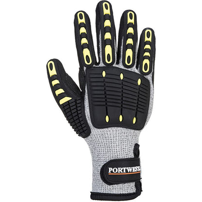 Portwest A729 Cut C Anti Impact Thermal Gloves with Nitrile Foam Palm Coating - 13g
