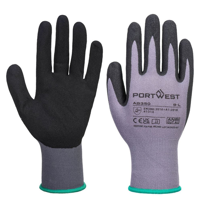 Portwest AB350 Dermiflex Ultra Glove with Sandy Nitrile Coating 15g MultiSave (Pack 12)