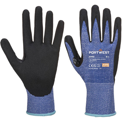 Portwest AP52 Dexti Cut C Ultra Glove with Sandy Palm Nitrile Coating - 13g