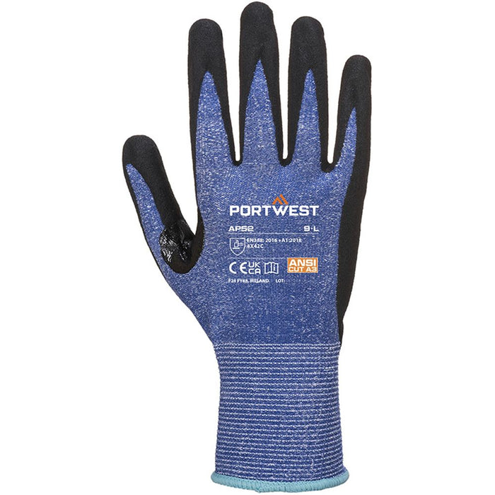 Portwest AP52 Dexti Cut C Ultra Glove with Sandy Palm Nitrile Coating - 13g