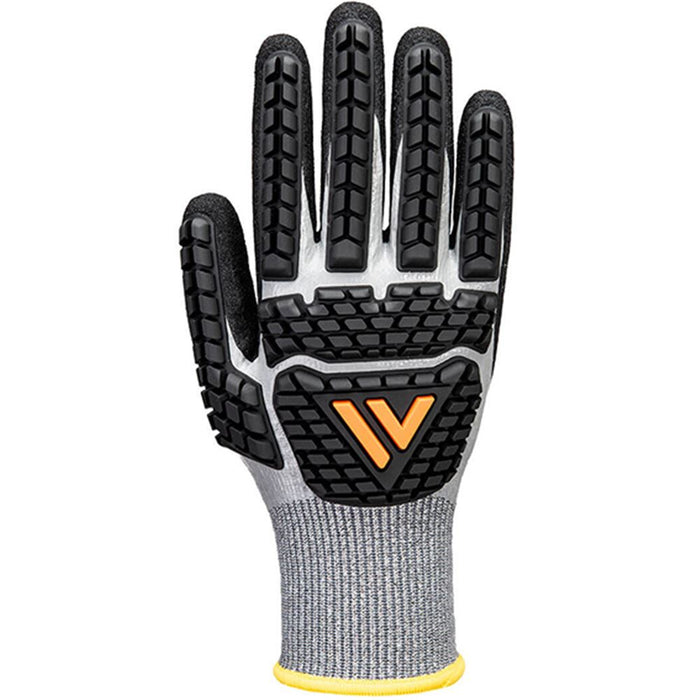 Portwest AP54 Cut F Waterproof Impact Glove with Nitrile Foam Coating - 13g