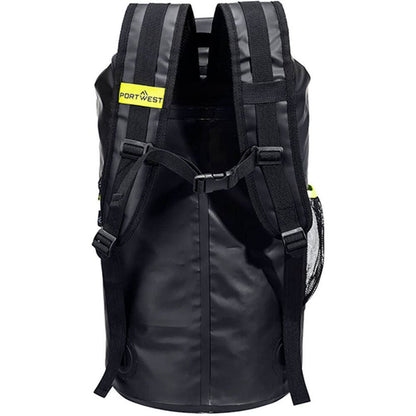 Portwest B965 PW3 Black Waterproof Dry Bag Rucksack - 30 Litres