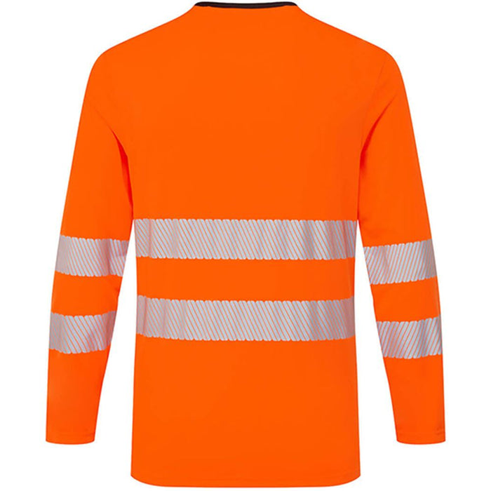 Portwest DX416 DX4 Orange Long Sleeved Hi Vis T-Shirt