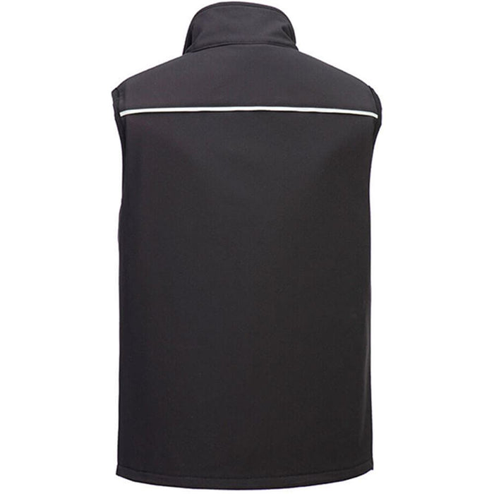 Portwest DX476 DX4 Black Mesh Lined Softshell Gilet (3L)