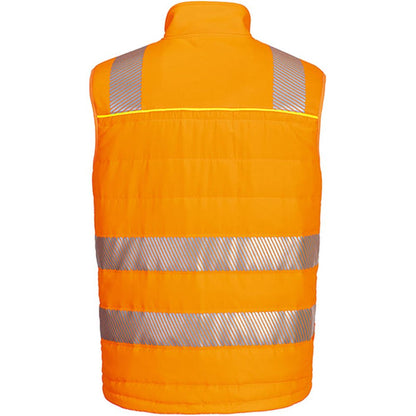 Portwest DX479 DX4 Orange Mesh Lined Padded Hi Vis Softshell Bodywarmer
