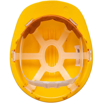 Portwest PS61 Lightweight Work Safety Helmet - Unvented Slip Ratchet Regular Peak