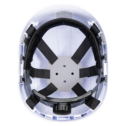 Portwest PS63 Height Endurance Safety Helmet - Vented Wheel Ratchet Short Peak