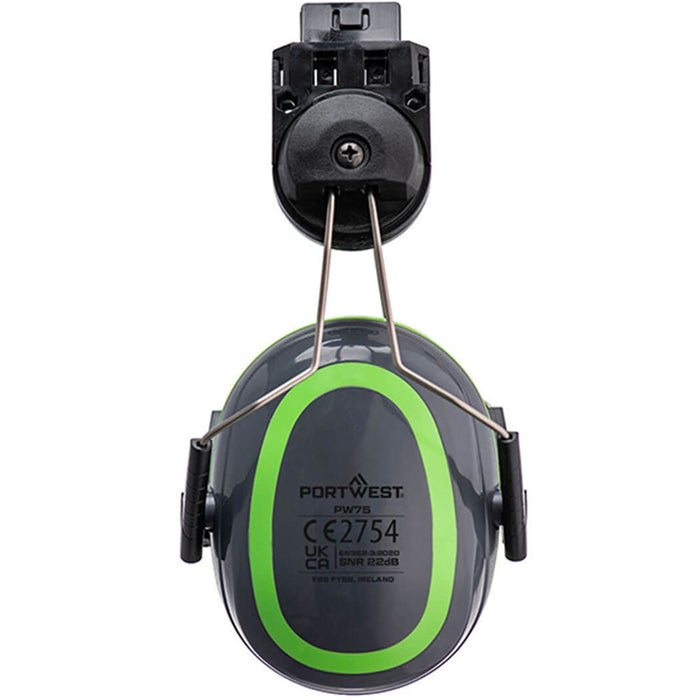 Portwest PW75 HV Extreme Clip On Ear Defenders Low - SNR 22dB