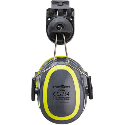 Portwest PW76 HV Extreme Clip On Ear Defenders Medium - SNR 25dB
