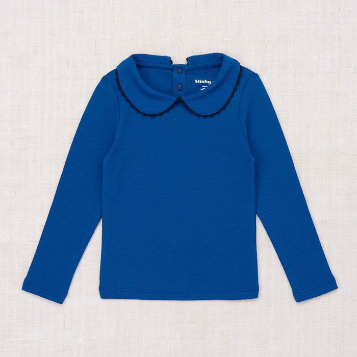 PRELVDPeter Pan Top in Blueberry - 10y