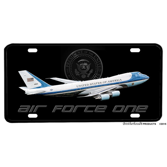 United States Air Force President of The United States Air Force One Aluminum License Plate