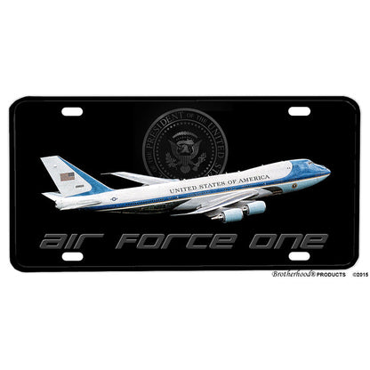 United States Air Force President of The United States Air Force One Aluminum License Plate
