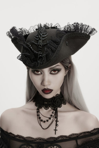 Beast Bones Gothic Pirate Hat