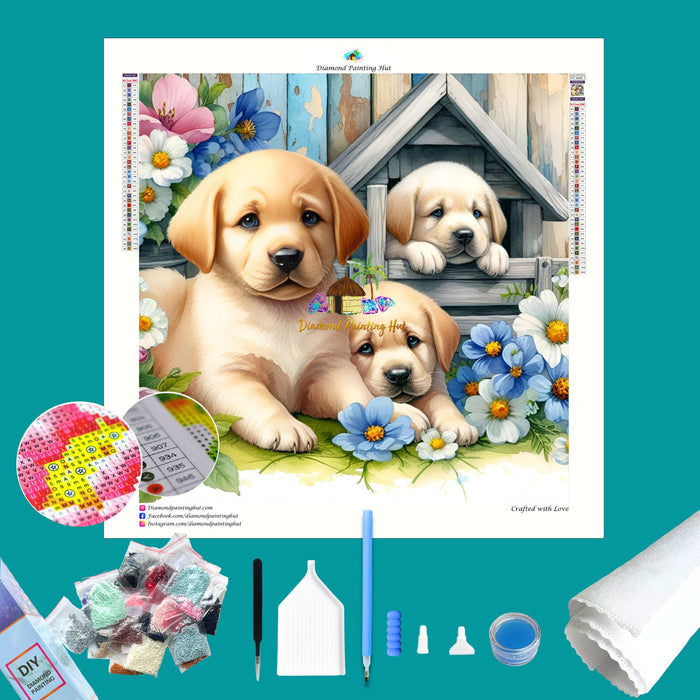Puppies Diamond Painting