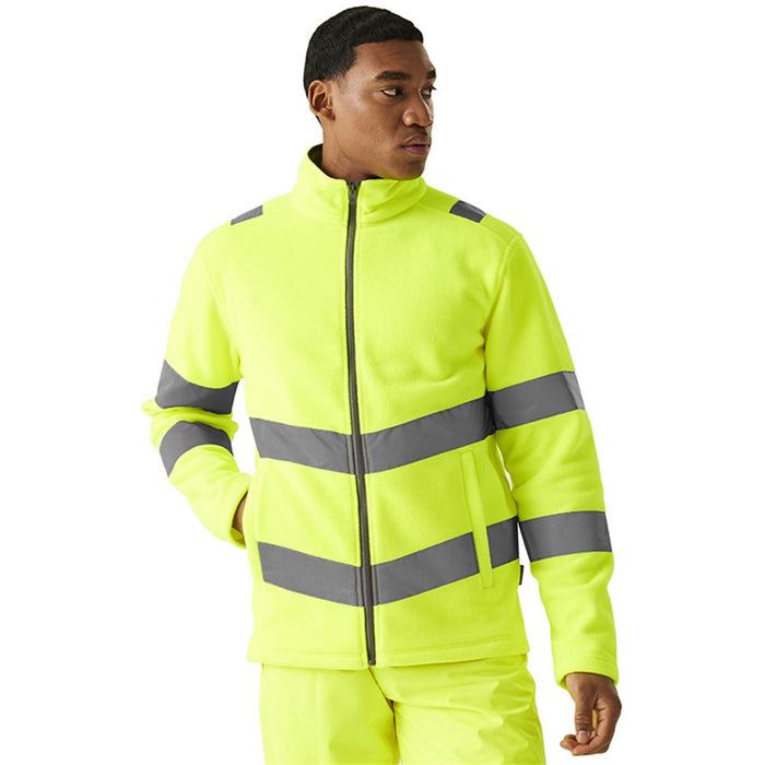 Regatta TRF648 Pro Contract Thor Yellow Hi Vis Fleece Jacket