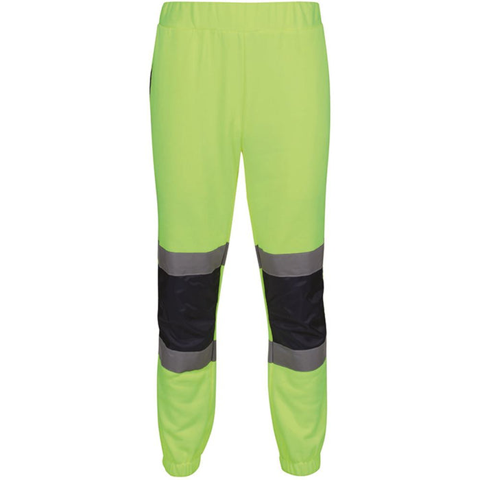 Regatta TRJ503 Pro Yellow/Navy Two Tone Hi Vis Jogging Bottoms