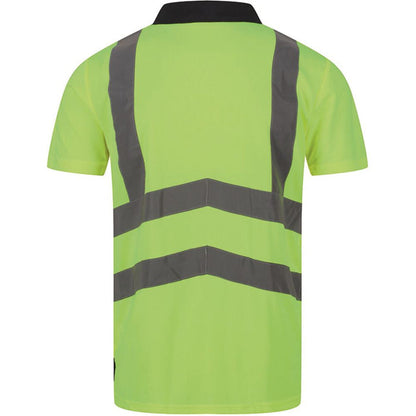 Regatta TRS189 Pro Yellow/Navy Two Tone Hi Vis Polo Shirt