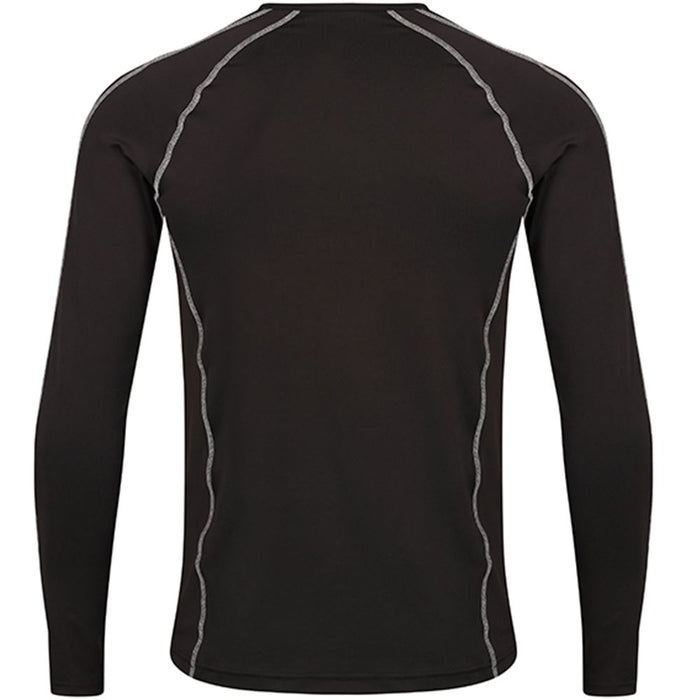 Regatta TRS228 Pro Black Long Sleeve Base Layer Top 180g
