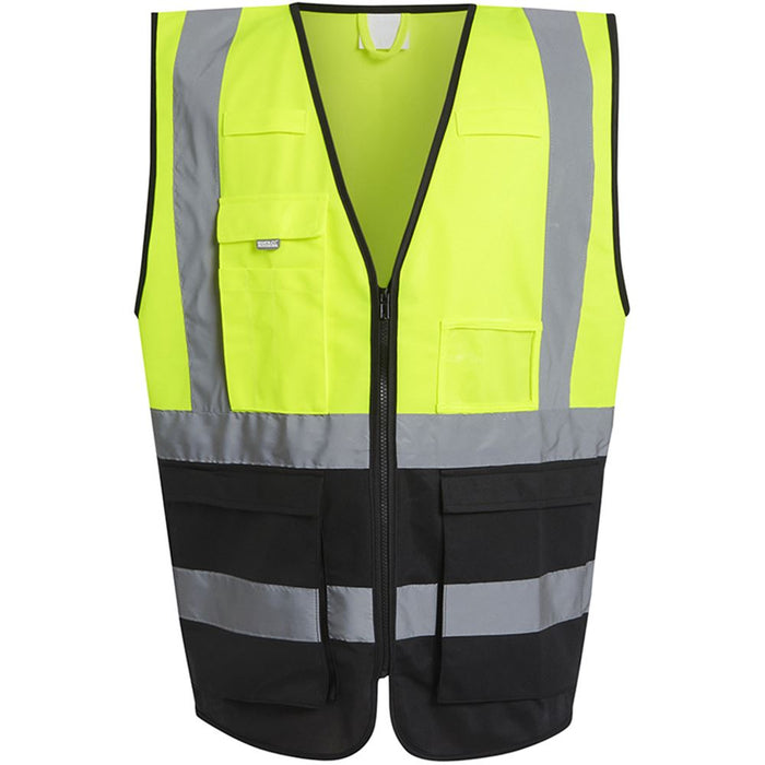 Regatta TRS251 Pro Two Tone Zipped Hi Vis Executive Vest