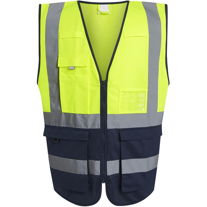 Regatta TRS251 Pro Two Tone Zipped Hi Vis Executive Vest