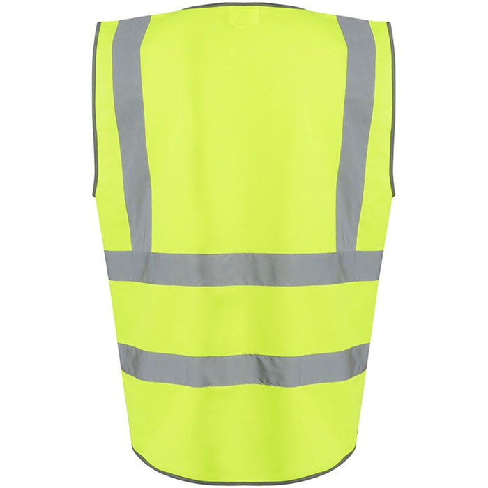 Regatta TRS251 Pro Yellow Zipped Hi Vis Executive Vest