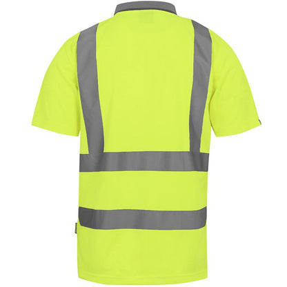 Regatta TRS271 Pro Contract Yellow Hi Vis Polo Shirt