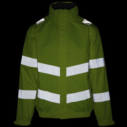Regatta TRW457 Pro Contract Dover Yellow Waterproof Padded Fleece Lined Hi Vis Jacket