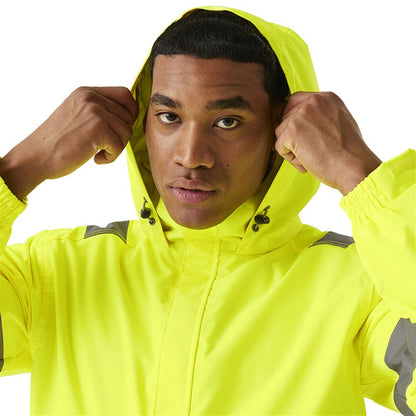 Regatta TRW457 Pro Contract Dover Yellow Waterproof Padded Fleece Lined Hi Vis Jacket