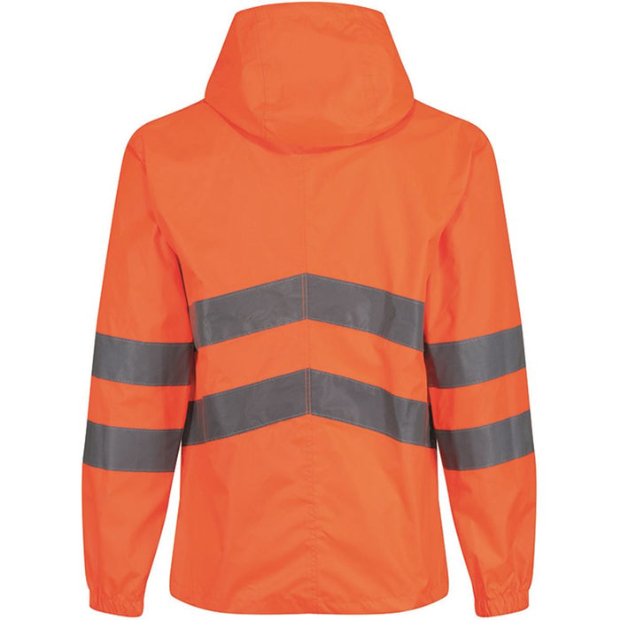 Regatta TRW497 Pro Orange Hi Vis Waterproof Packaway Jacket