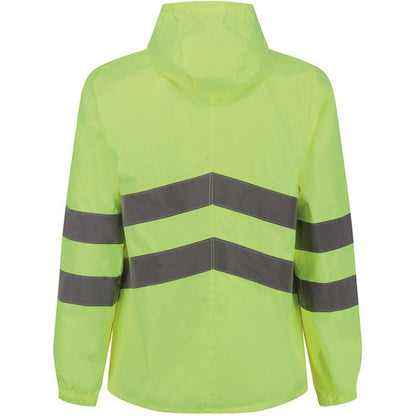 Regatta TRW497 Pro Yellow Hi Vis Waterproof Packaway Jacket