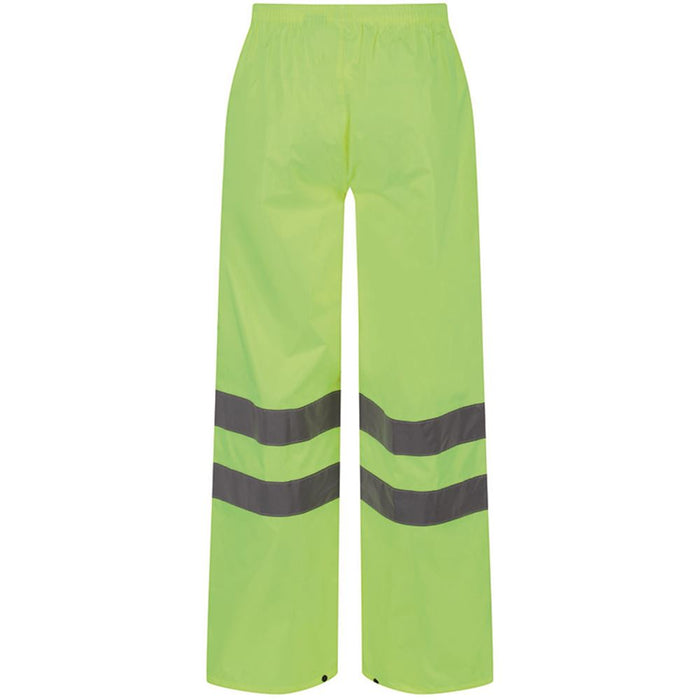 Regatta TRW498 Pro Yellow Hi Vis Waterproof Breathable Packaway Trouser