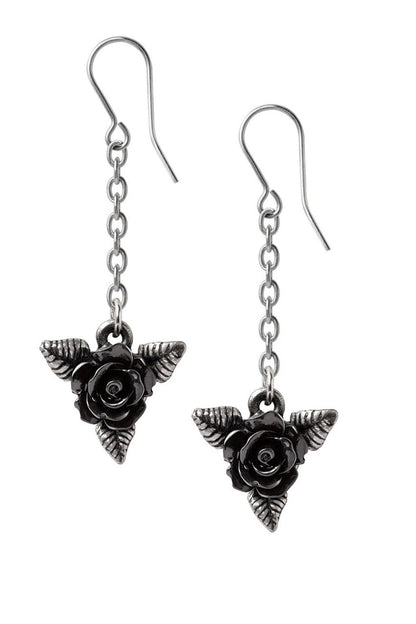 Black Rose Droppers Earrings