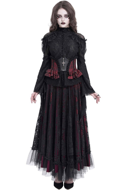 Blood Gardens Ruffle Corset [Red Rose]