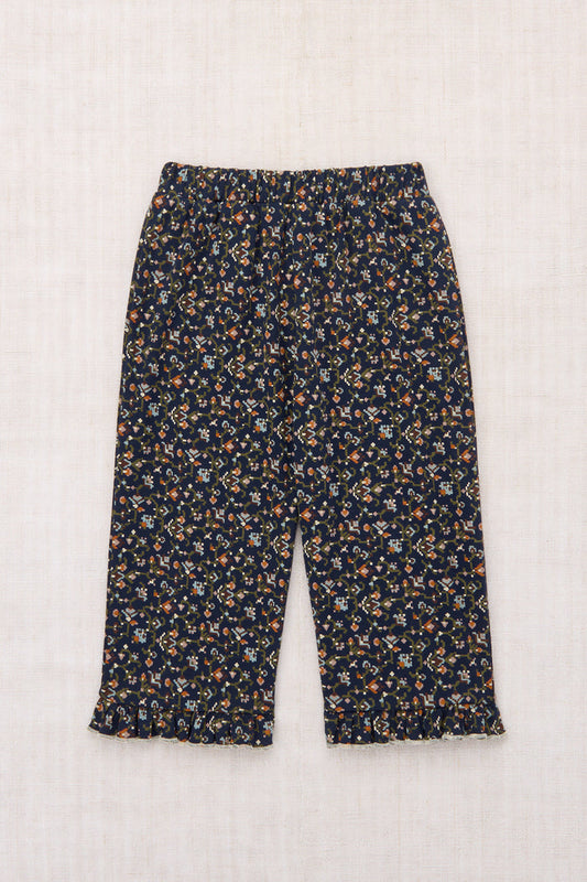 Ruffle Pedal Pusher in Astronomy Millefleurs
