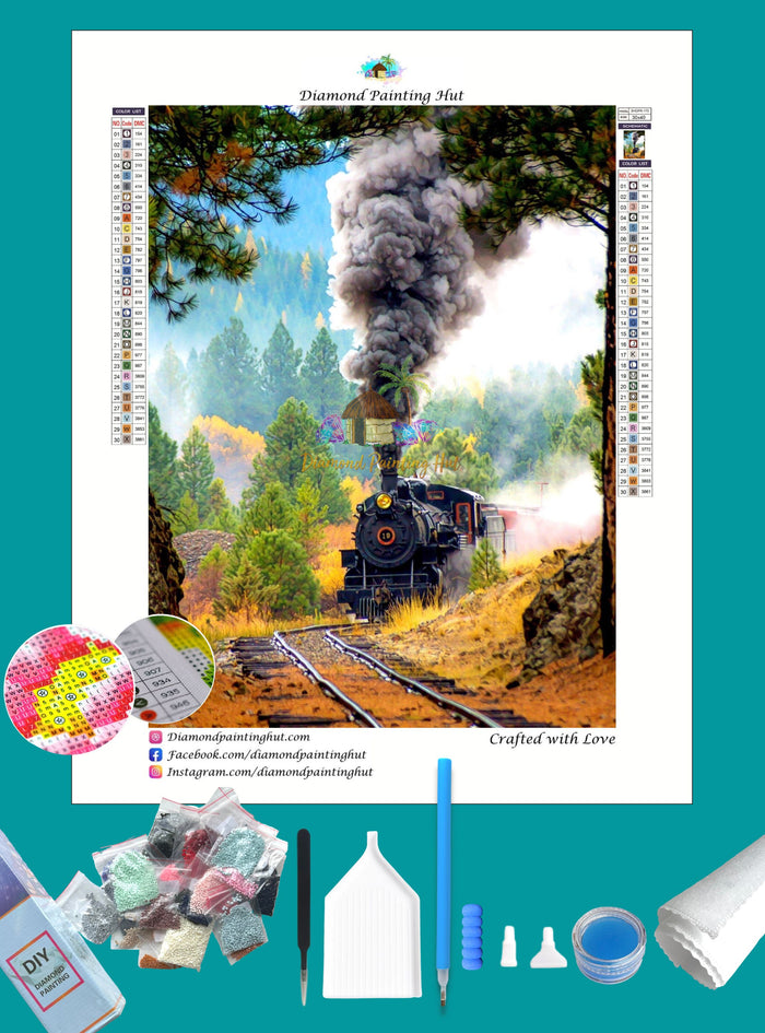 Running Train Diamond Painting