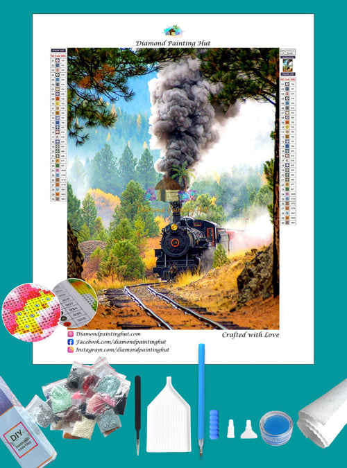 Running Train Diamond Painting