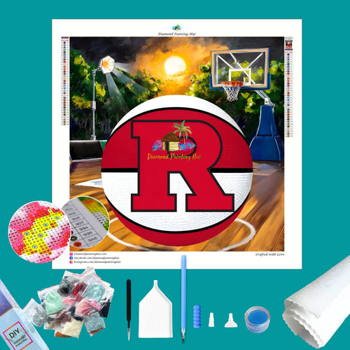 Rutgers Basketball Diamond Painting